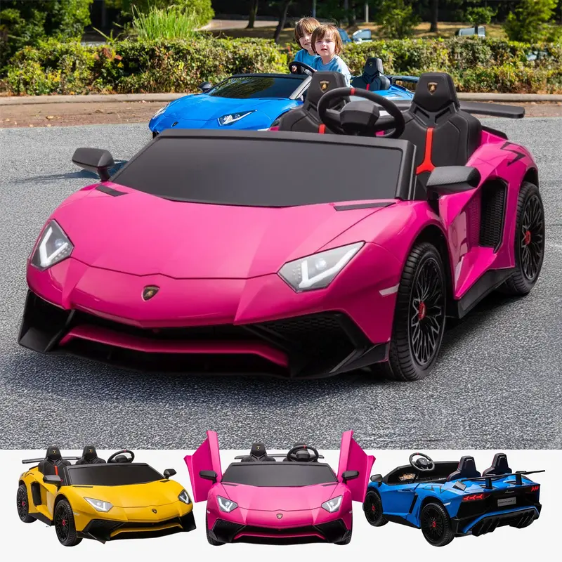 Lamborghini Aventador 2 Seater In 24V With Brushless Motors - Licensed 4