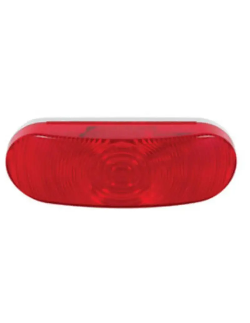 Lamp 6" Oval Stt Red Optst70rb 1