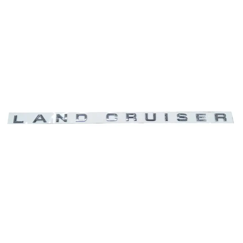 Land Cruiser Metal Alphabet Bonnet Logo - Chrome 2