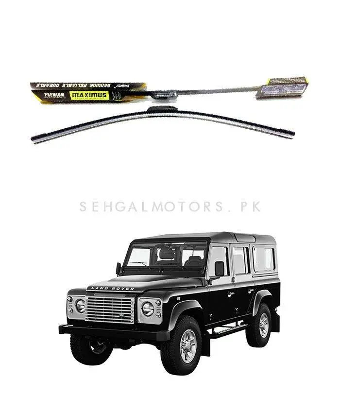 Land Rover Defender Maximus Premium Silicone Wiper Blades 1983 - 2017 1984 - 2017 1
