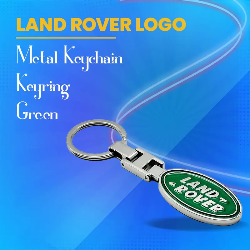 Land Rover Metal Keychain Keyring - Green 1