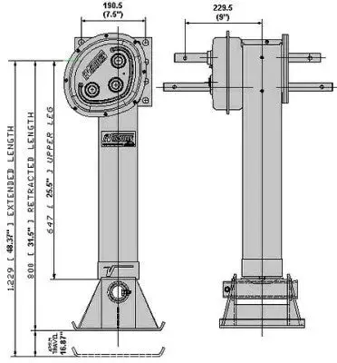 Landing Gear Set 28" Lgrev350-5-410Ss 2