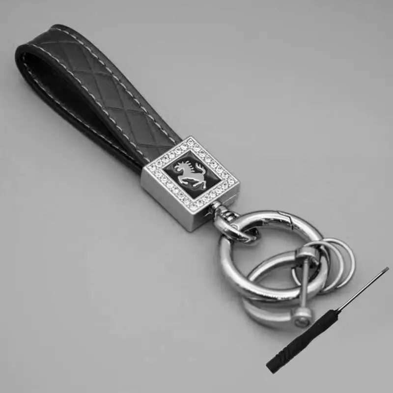 Leather Strap Fancy Hook Keychain Multicolor (Dm15) 2