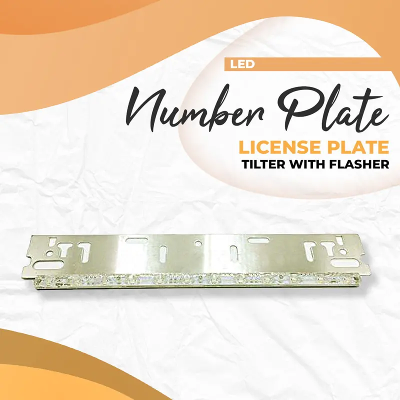 Led Number Plate License Plate Tilter With Flasher 1