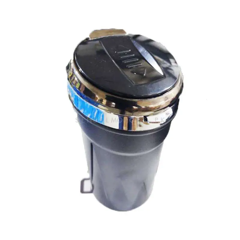 Led Portable Car Ashtray For Smokers With Cigarette E Lighter N09c 2
