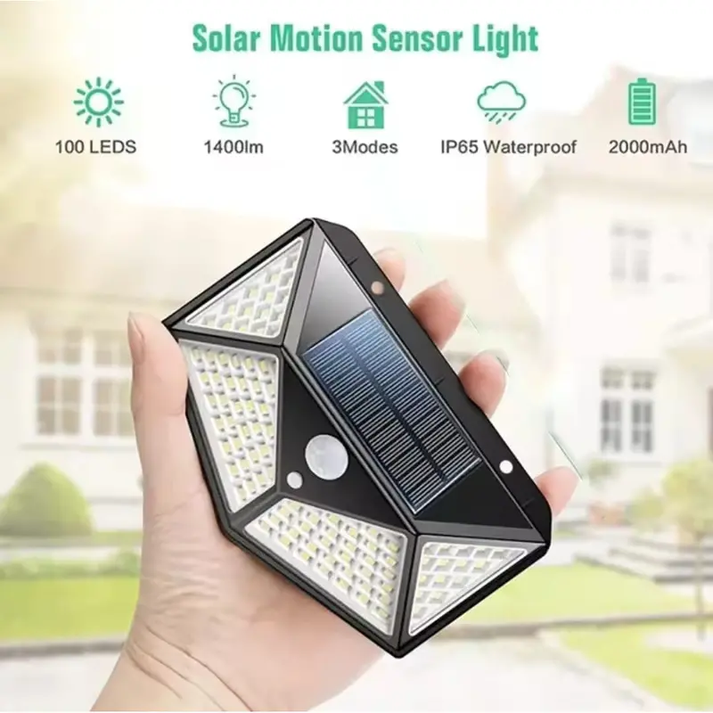 Led Solar Street Light Motion Sensor Waterproof Wall Lamp 1