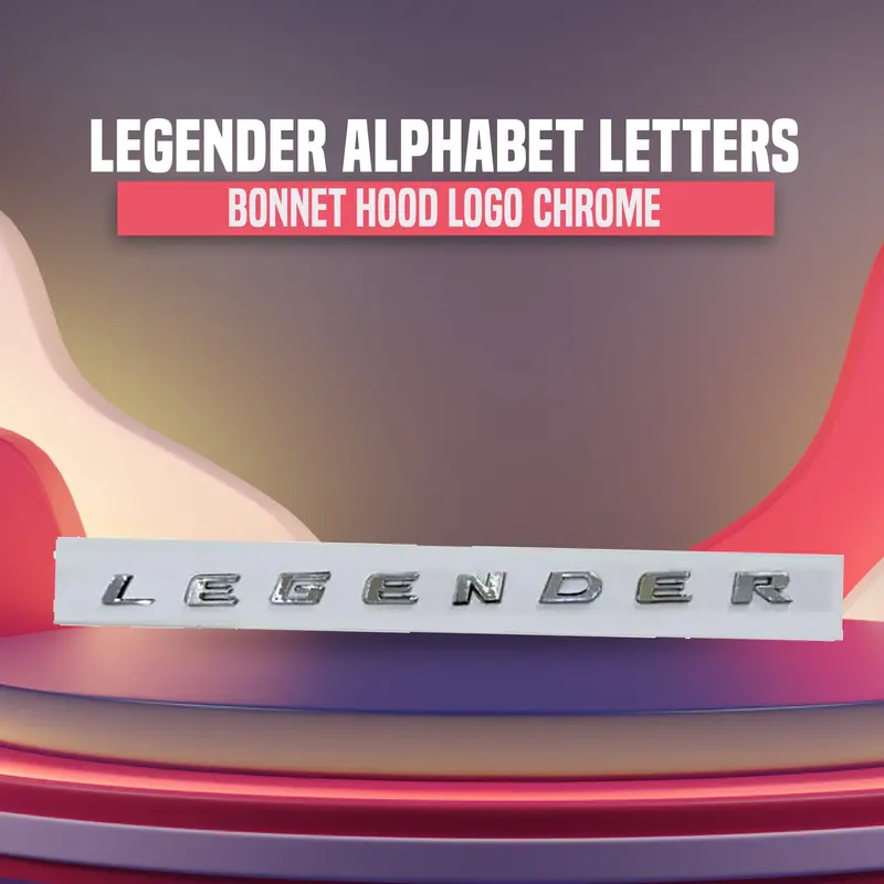 Legender Alphabet Letters Bonnet Hood Logo Chrome 1