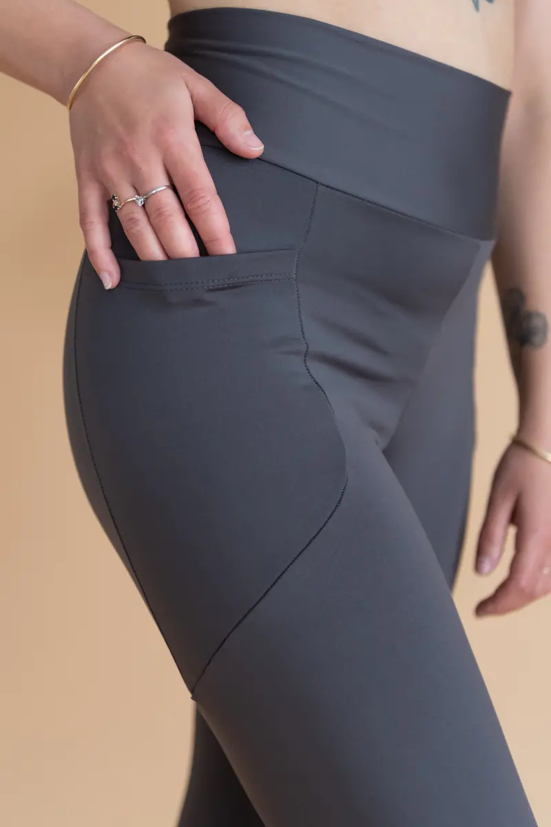 Legging Effet Polar - Ardoise 1