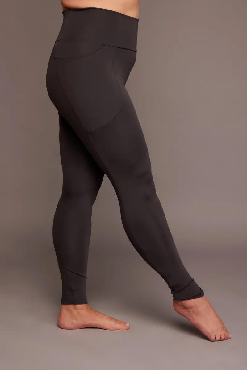 Legging Soyeux Avec Poches - Gris 1