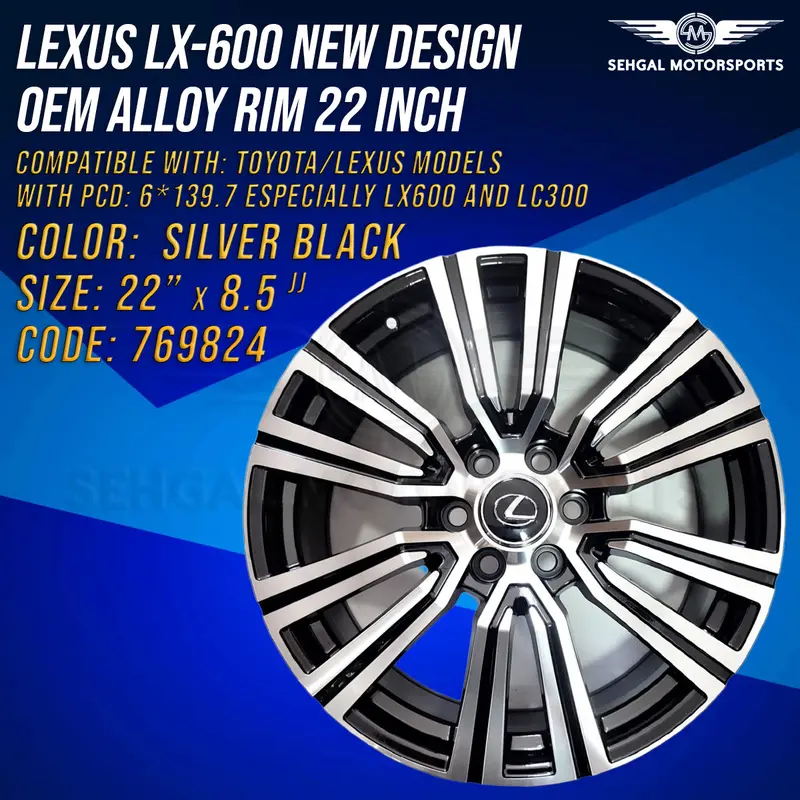 Lexus Lx-600 New Design Oem Alloy Rim 22 Inch 2