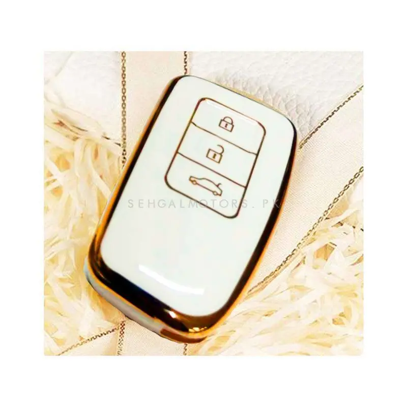 Lexus Lx570 Tpu Plastic Protection Key Cover White - Model 2021-2022 2