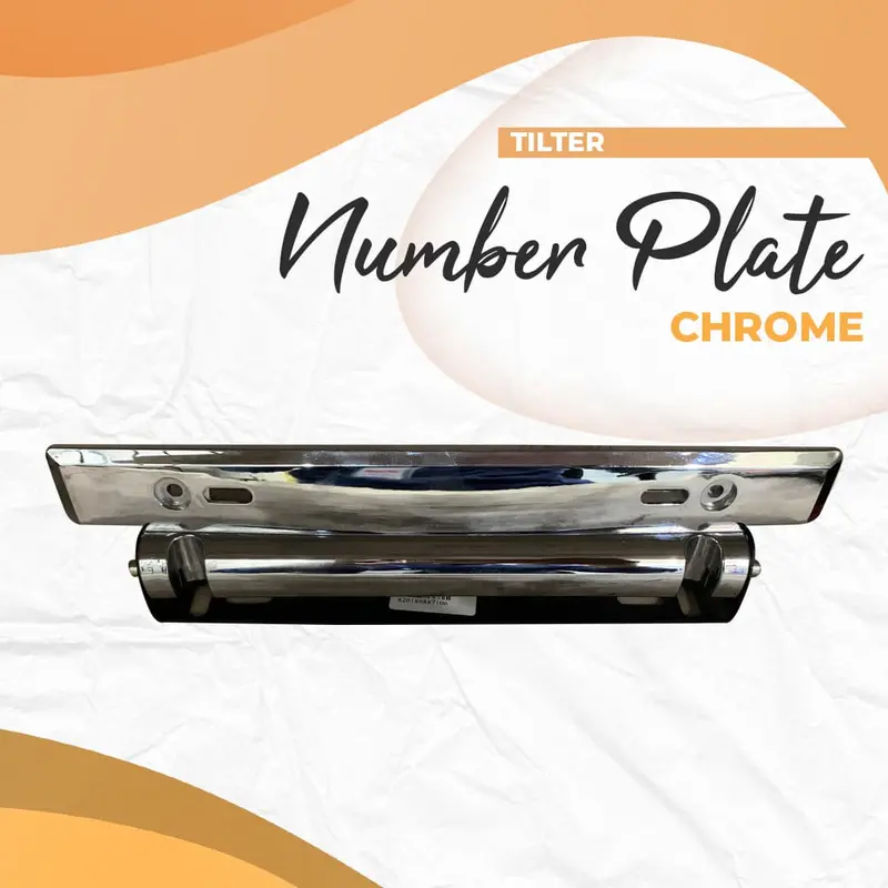 License Number Plate Tilter - Chrome 1