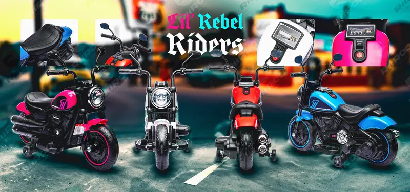 Lil' Rebel Riders S1 6V Motorbike 2