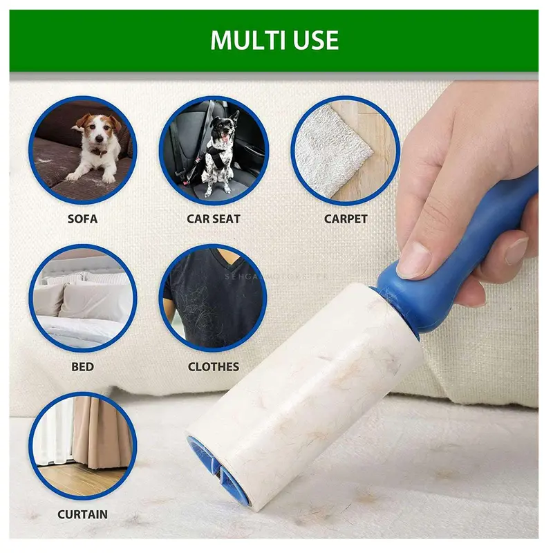 Lint Roller Pet Hair Cleaning Brush Style A - Multi - Car Clean | Carpet Clean Sticky Lint Brush 2