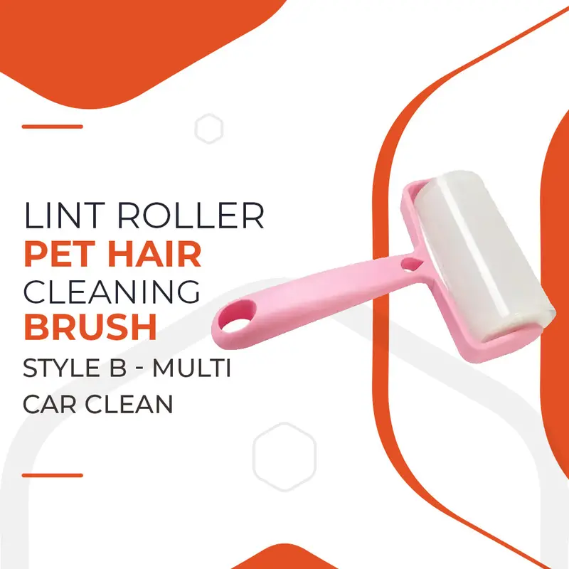 Lint Roller Pet Hair Cleaning Brush Style B- Multi - Car Clean | Carpet Clean Sticky Lint Brush 1