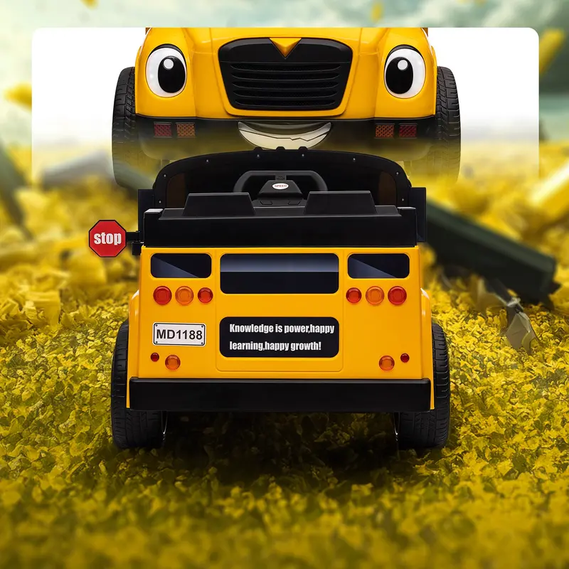 Little American School Bus Single Seater 12V American School Bus 2