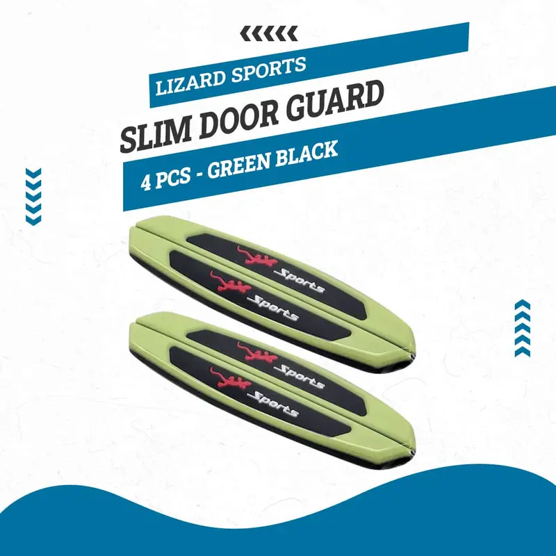 Lizard Sports Slim Door Guard 4 Pcs - Green Black 1