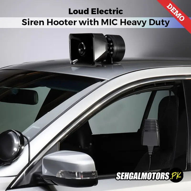 Loud Electric Siren Hooter With Mic Heavy Duty Durable - - Vehicle Horn - 5 Sound Tone 1