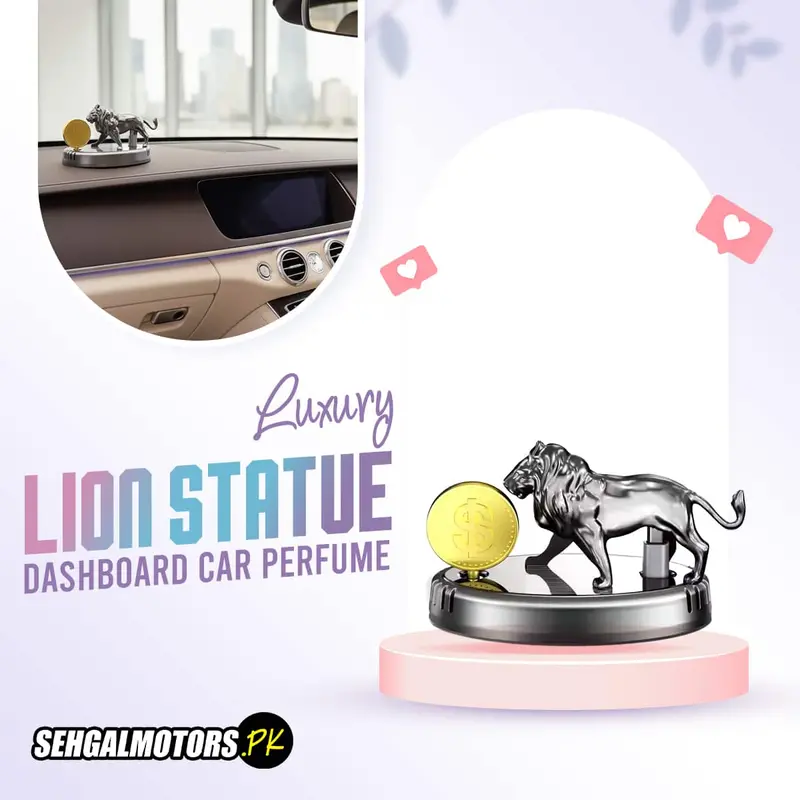 Luxury Lion Statue Dashboard Car Perfume – Air Freshener For Cars - Office Home - Car Decoration Perfume 1