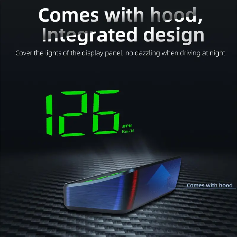M2 White Universal Cars Hud Head-Up Display Gps Speedometer 2