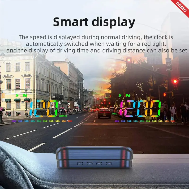 M23 Color Hud Display For Cars Gps Speedometer With Overspeed Alert 2
