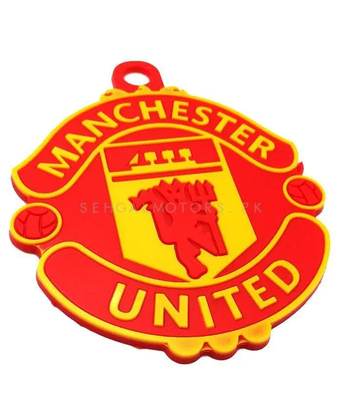 Manchester United Pvc Hanging Tag For Windshield Red Yellow 2