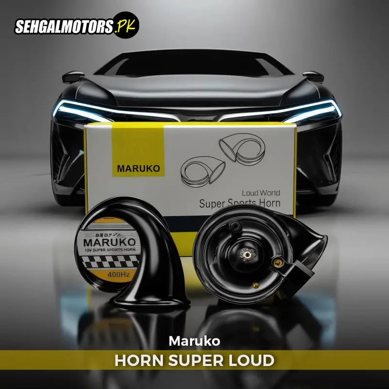 Maruko Horn Super Loud 400Hz Pair - Loud Horn | Spiral Exponential Horn | Vehicle Horn | Snail Horn 1