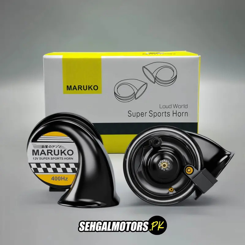 Maruko Horn Super Loud 400Hz Pair - Loud Horn | Spiral Exponential Horn | Vehicle Horn | Snail Horn 2