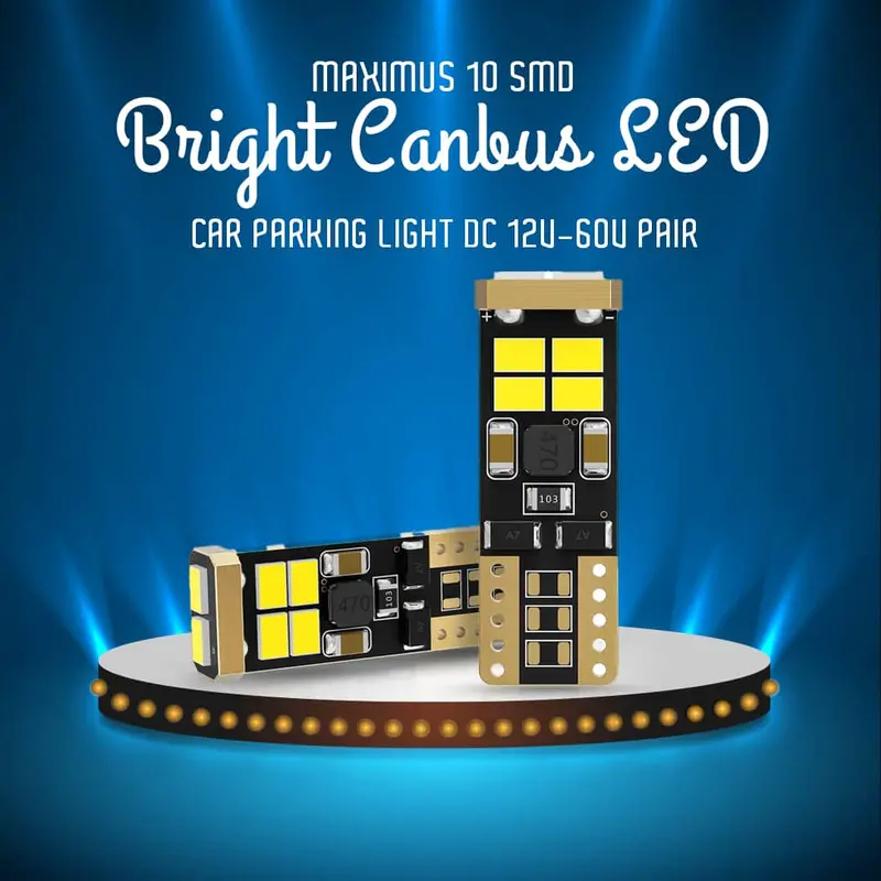 Maximus 10 Smd Bright Canbus Led Car Parking Light Dc 12V-60V Pair 1