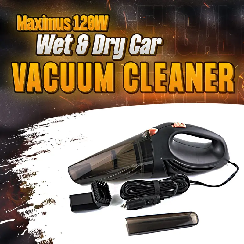Maximus 120W Wet & Dry Car Vacuum Cleaner - Remove Dust | Portable Handheld | Interior Cleaning Gadget 1