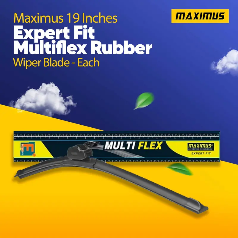 Maximus 19 Inches Expert Fit Multiflex Rubber Wiper Blade - Each 1