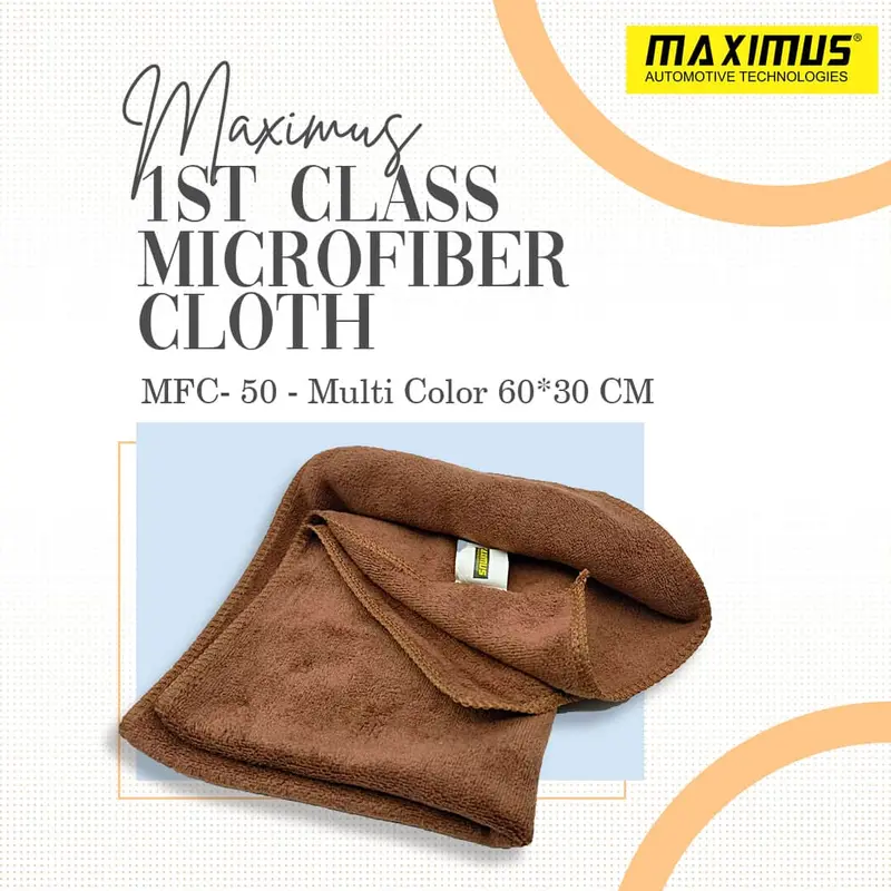 Maximus 1St Class Microfiber Cloth Mfc-50 30X60cm 500Gsm - Multi Color 1