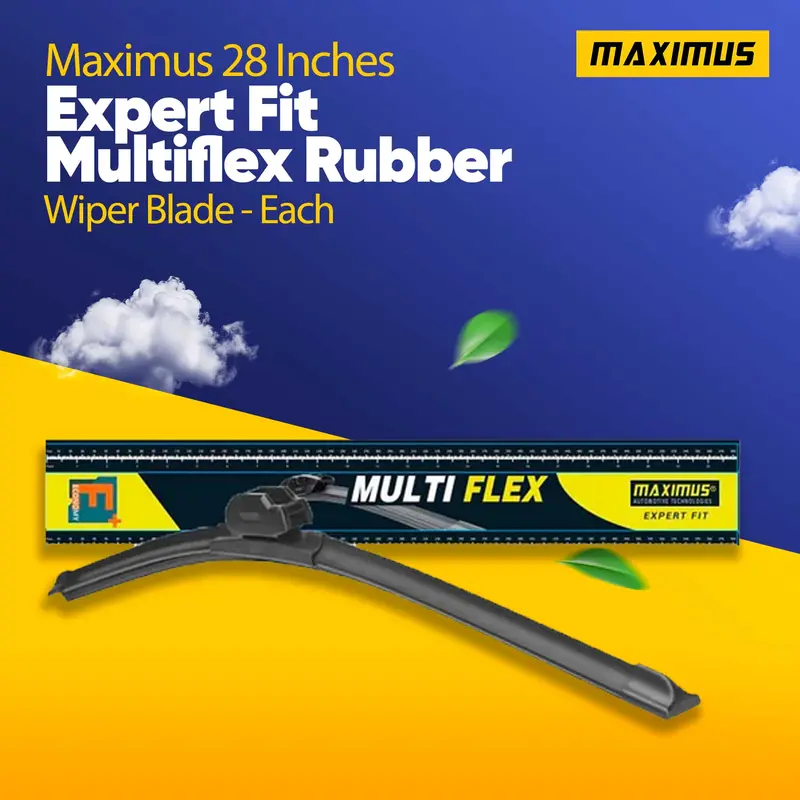 Maximus 28 Inches Expert Fit Multiflex Rubber Wiper Blade - Each 1