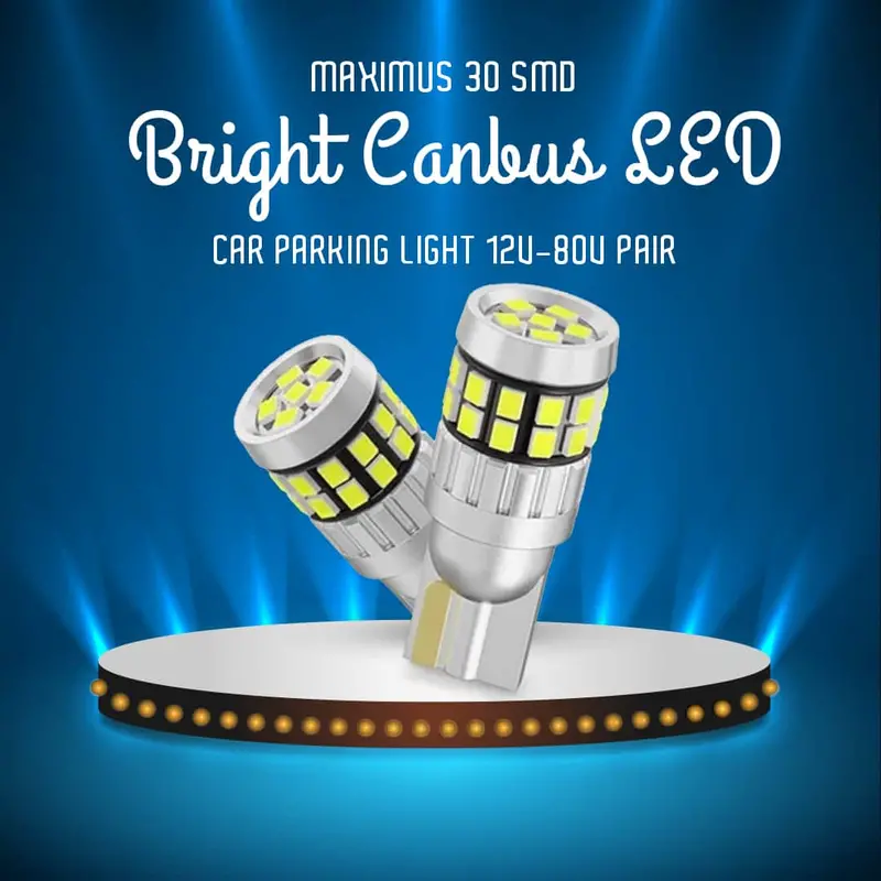 Maximus 30 Smd Bright Canbus Led Car Parking Light 12V-80V Pair 1
