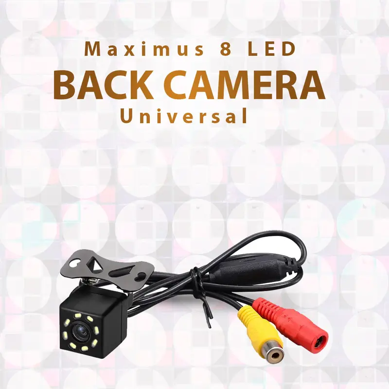 Maximus 8 Led Back Camera Universal - Rear Camera Parking Camera | Reverse Parking Camera | Security Camera 1