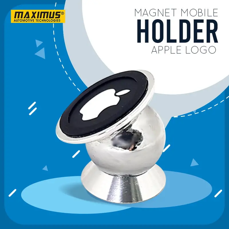 Maximus Apple Logo Magnet Mobile Holder - Phone Holder | Mobile Holder | Car Cell Mobile Phone Holder Stand 1