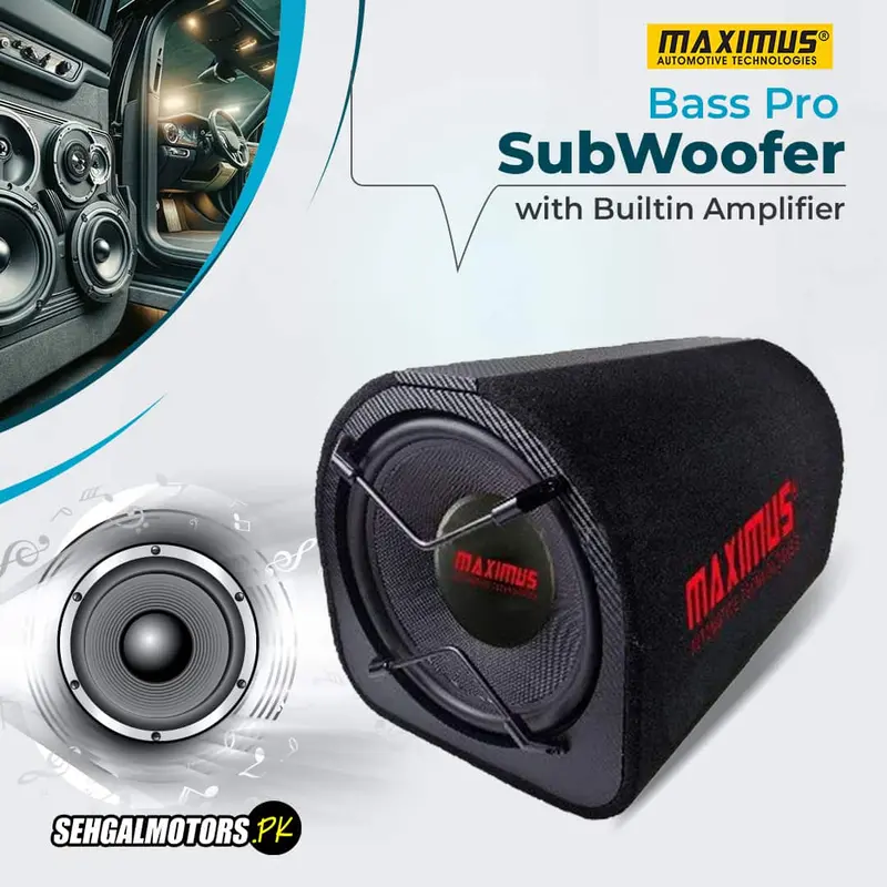Maximus Bass Pro Subwoofer With Builtin Amplifier - Maximus Woofer | Super Loud | Full Bass 1