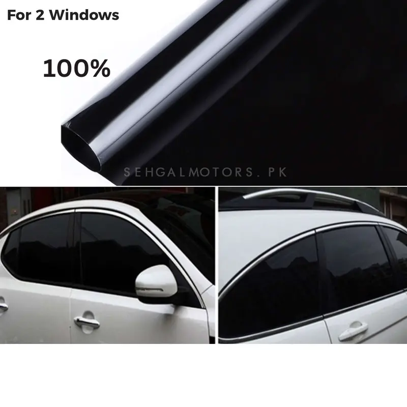 Maximus Black 100% Darkness Tint Film (2 Windows) 2