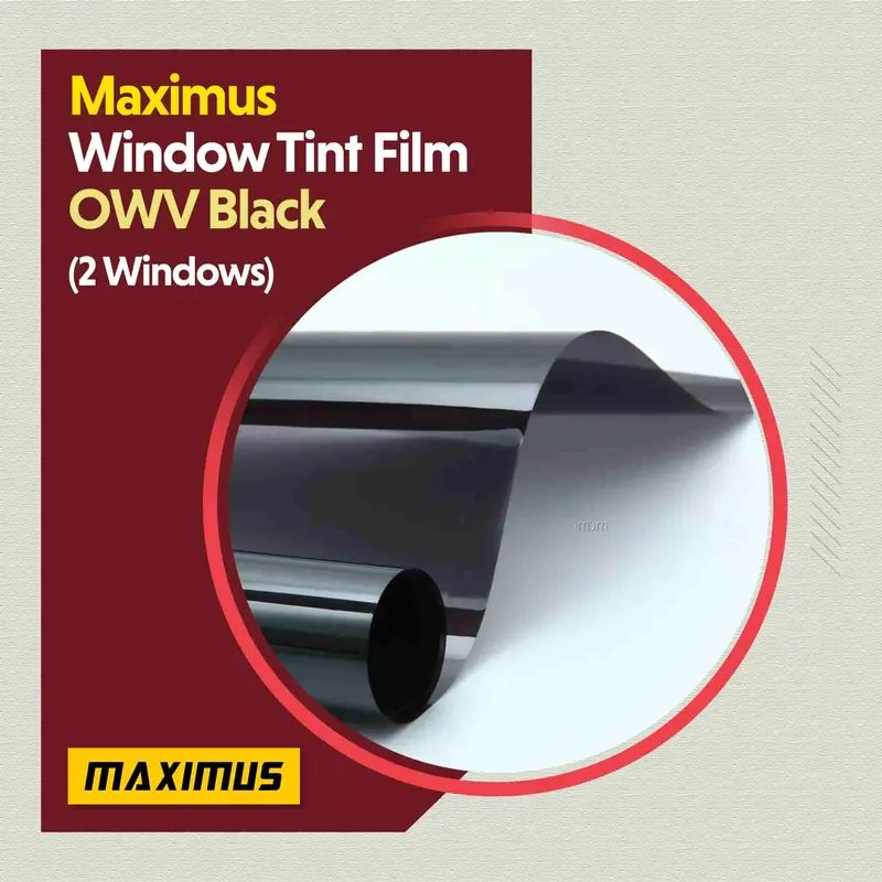Maximus Black Owv  Tint Film (2 Windows) - One Way Vision 1