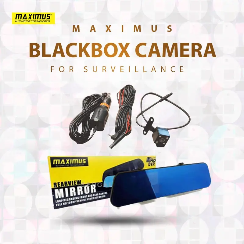 Maximus Blackbox Hd Dvr (Digital Video Recorder) Camera - Car Black Box Dvr | With Wide Angle Reverse Camera 1