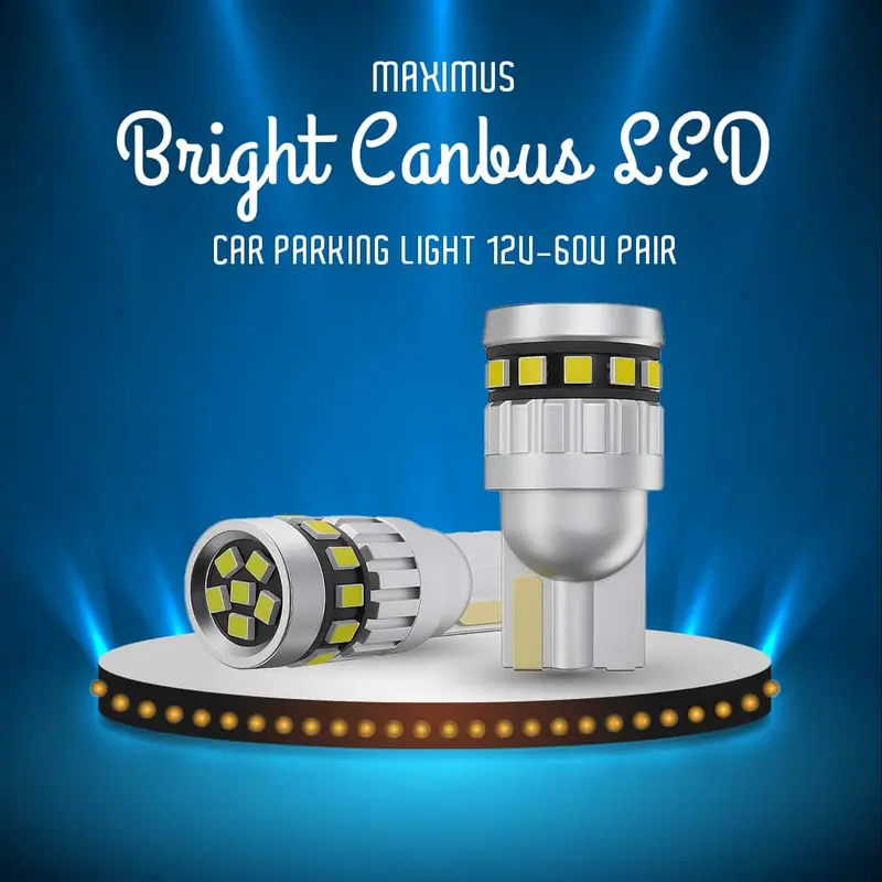 Maximus Bright Canbus Led Car Parking Light 12V-60V Pair 1
