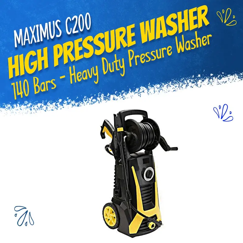 Maximus C200 High Pressure Washer - 140 Bars - Heavy Duty Pressure Washer | Detailing Wash 1