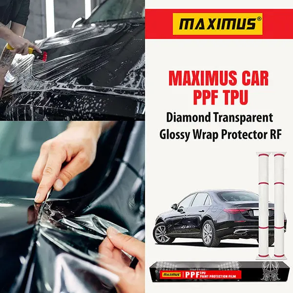 Maximus Car Ppf Tpu Diamond Transparent Glossy Wrap Protector Rf - 1.52X15m Paint Protection Film 1