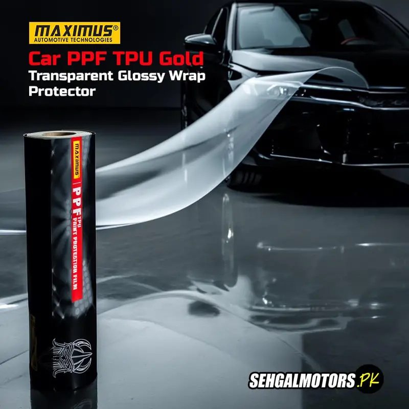 Maximus Car Ppf Tpu Gold Transparent Glossy Wrap Protector Rf - 1.52X15m Paint Protection Film 1
