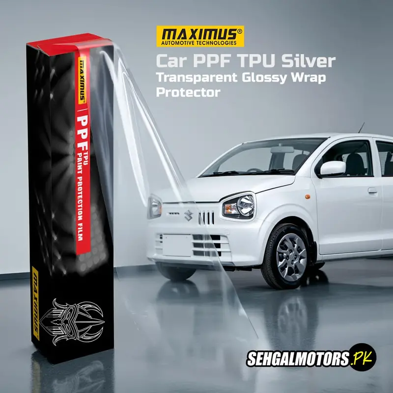 Maximus Car Ppf Tpu Silver Transparent Glossy Wrap Protector Rf - 1.52X15m Paint Protection Film 1