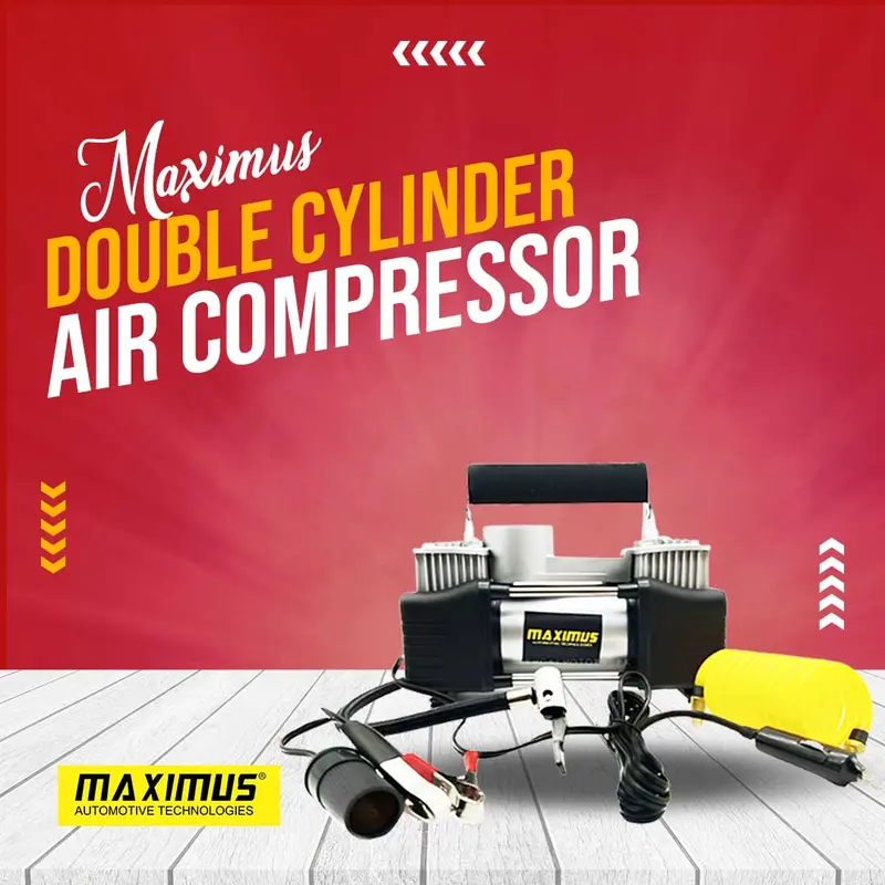 Maximus Double Cylinder Professional Air Compressor - Tire Inflators 1