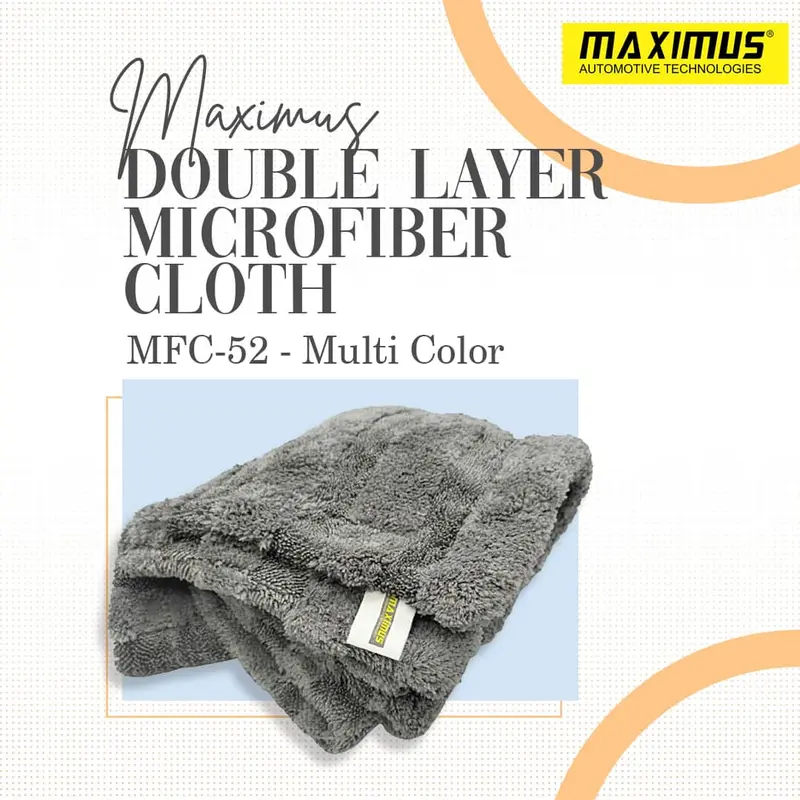 Maximus Double Layer Microfiber Cloth Mfc-52 40X40cm 1250 Gsm - Multi 1
