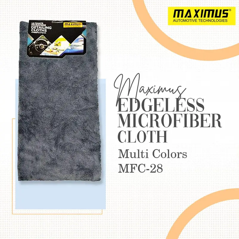 Maximus Edgeless Microfiber Cloth Multi Colors Mfc-28 40X40cm 400Gsm 1