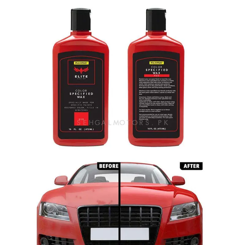 Maximus Elite Class Car Color Wax - Red 2