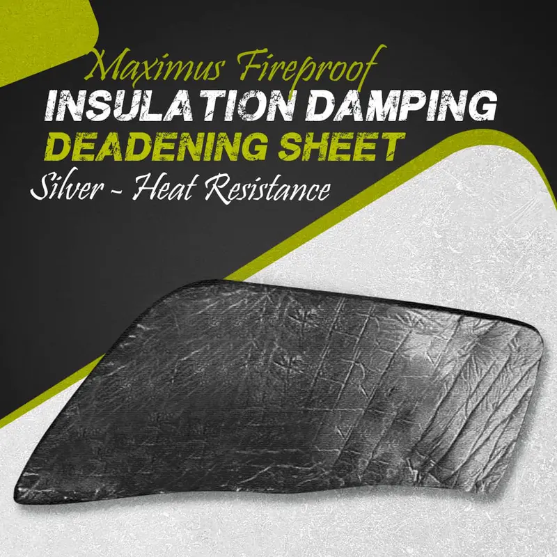 Maximus Fireproof Insulation Damping Deadening Sheet Silver - Heat Resistance | Fire Resistance And Endurance 1